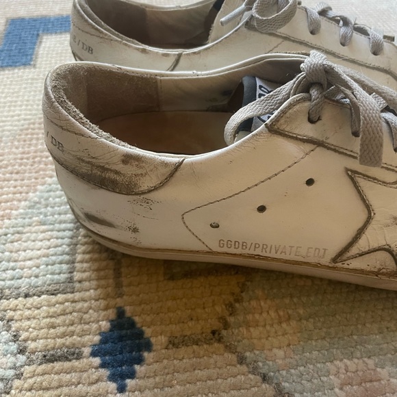 Golden Goose Superstar White Leather Sneakers - Picture 11 of 14